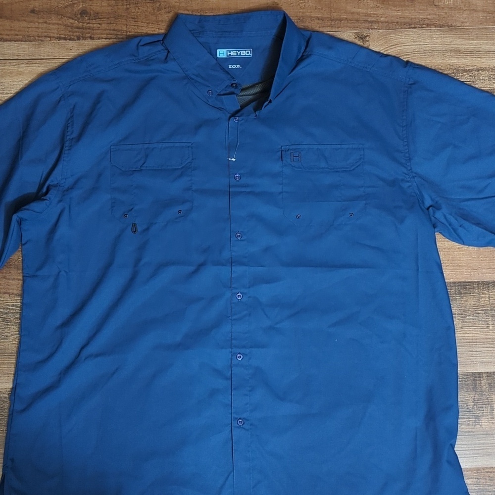 Heybo The Beaufort Performance Short Sleeve • Dark Navy • Blue Size 4XL NWOT